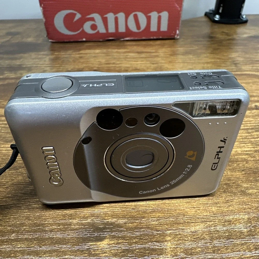 Canon Elph Jr APS Film‎ Camera Strap Box TESTED WORKING